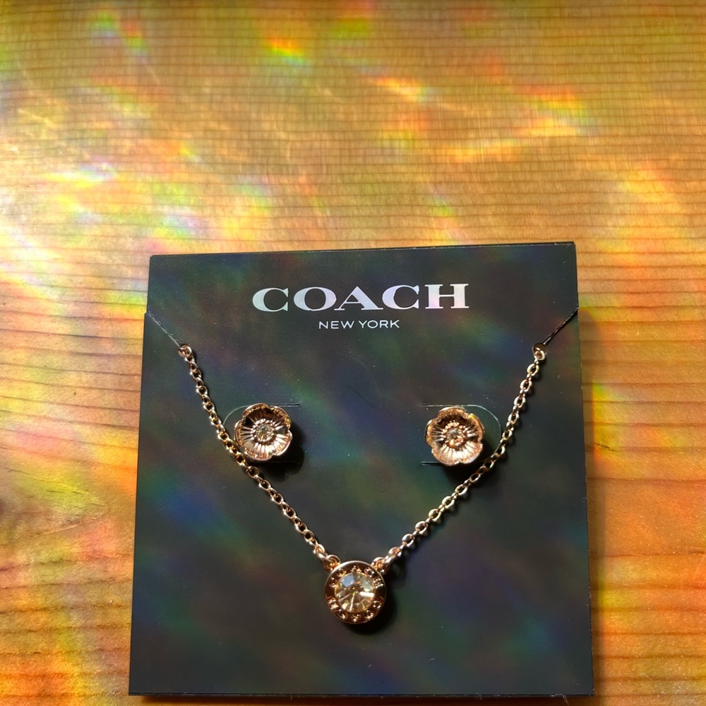 Coach Earring/Necklace Set